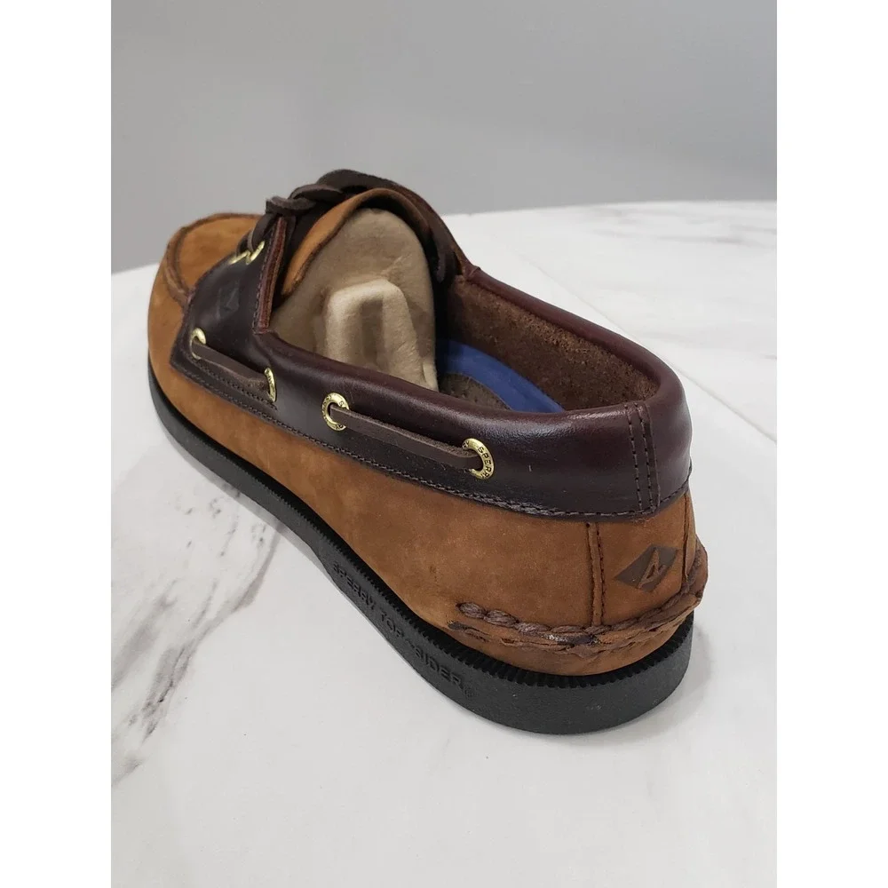 NEW NO BOX SIZE MENS 11 0195412 Mens Sperry A/O 2-EYE LEATHER BOAT SHOE SLIP ON